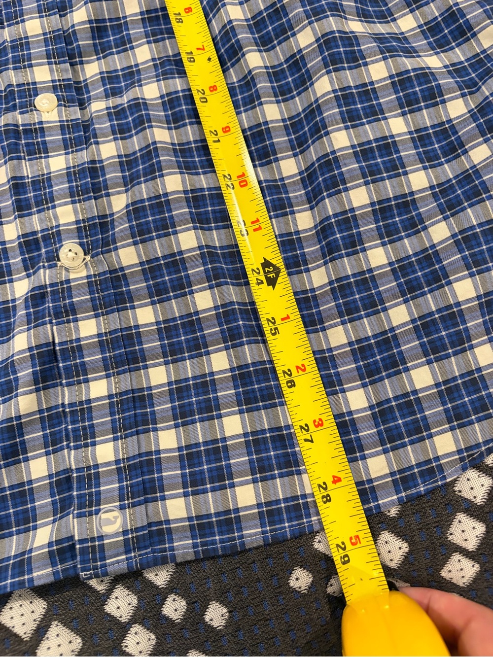 Vineyard Vines OTG brrr Plaid On-The-Go Performance Button Shirt M Plaid - Picture 6 of 6
